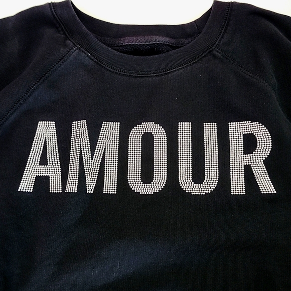 Zadig & Voltaire black bling amour sweatshirt - Picture 2 of 8